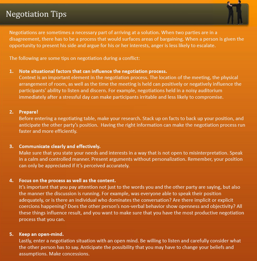 Negotiation Tips Freshskills